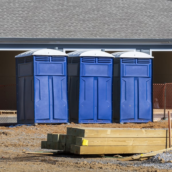 what is the maximum capacity for a single portable toilet in Conestoga